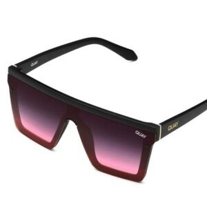 Rare NWOT Hindsight Oversized Shield Sunglasses - pink/black